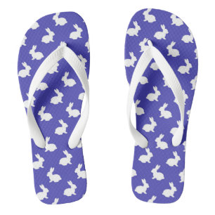 Chanclas de conejo morado ciruela