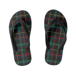 chanclas de cuadros escoceses para niños