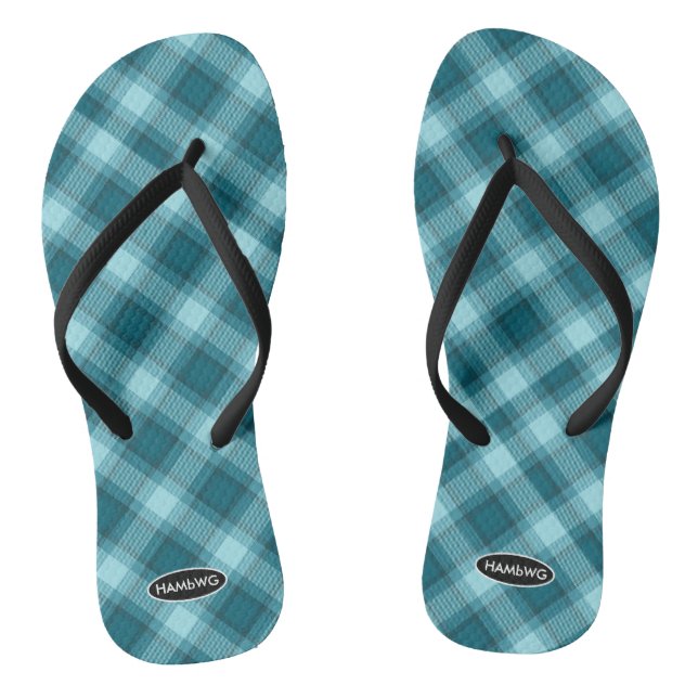 Chanclas de cuadros para mujer HAMbWG Chanclas par (Plantilla)