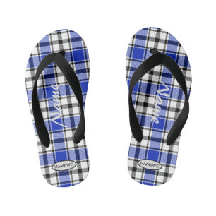 Chanclas de cuadros para niños HAMbWG Chanclas par