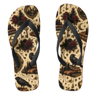 Chanclas de Cuervo de Dark Academia