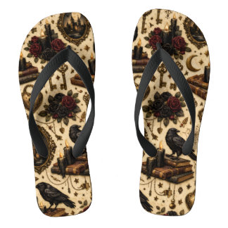 Chanclas de Cuervo de Dark Academia