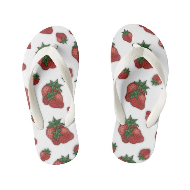 Chanclas de fresa para niños (Plantilla)
