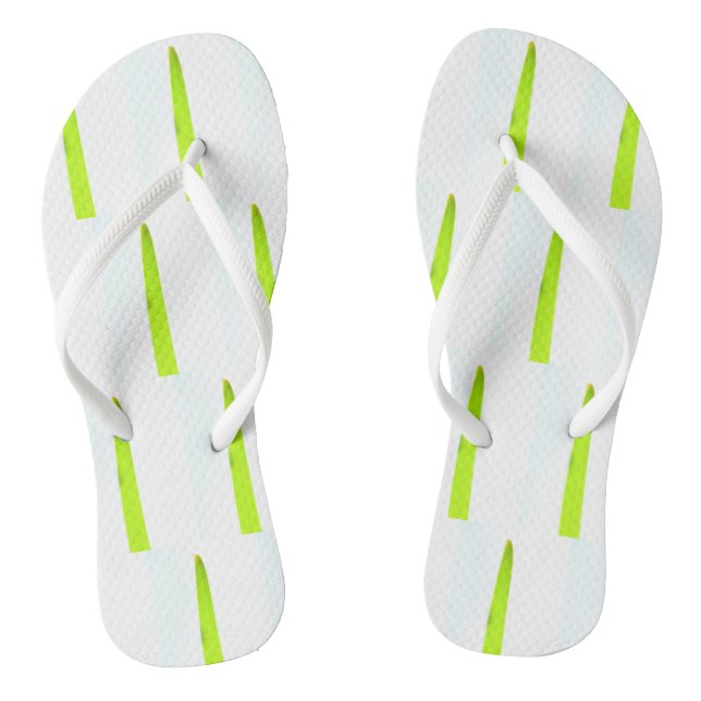Chanclas de hojas de palmera verdes elegantes (Plantilla)