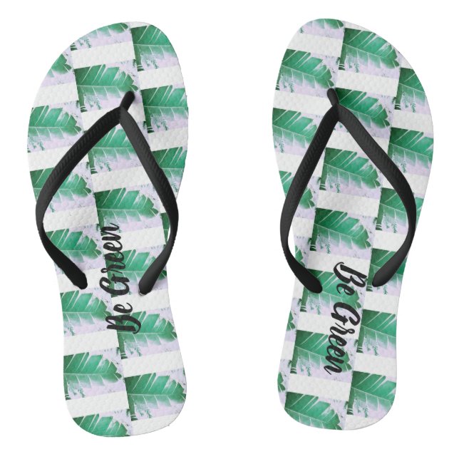 Chanclas de hojas de plátano salvaje Be Green (Plantilla)