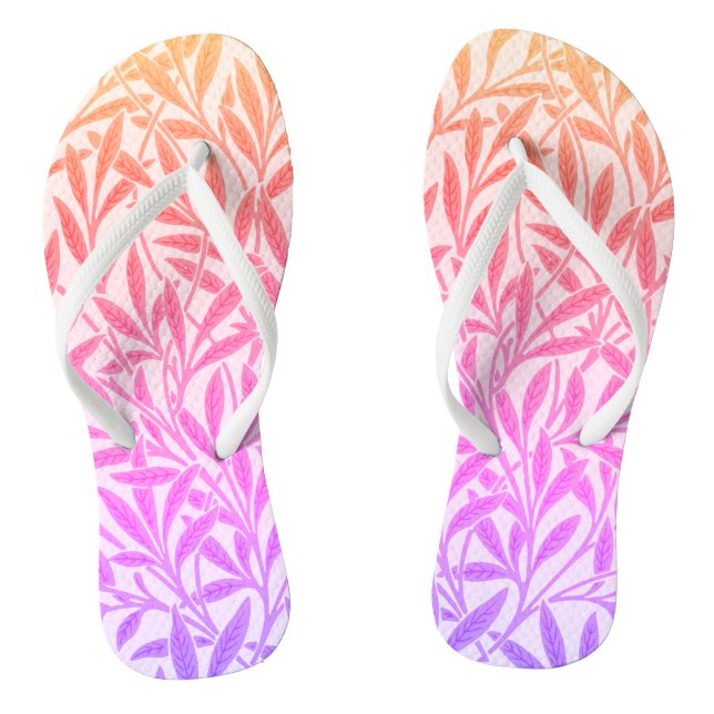Chanclas de hojas de sauce arcoíris botánico vinta (Plantilla)
