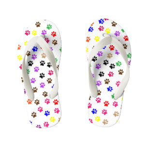 Chanclas de Huella de Pata para Niños