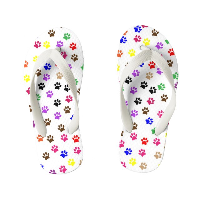 Chanclas de Huella de Pata para Niños (Plantilla)