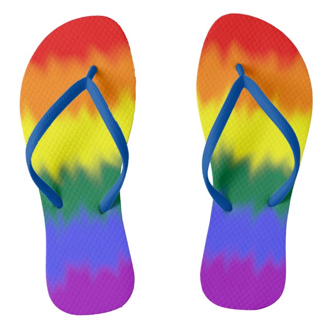 Chanclas de la bandera LGBT+ (Plantilla)