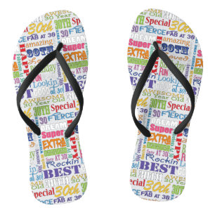 Chanclas De la fiesta regalos únicos y trigésimos de
