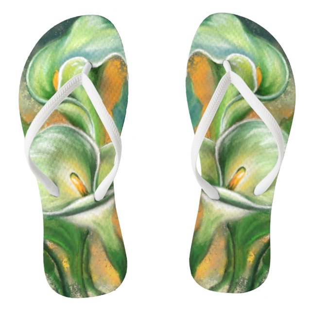 Chanclas de Lirios de Calla (Plantilla)