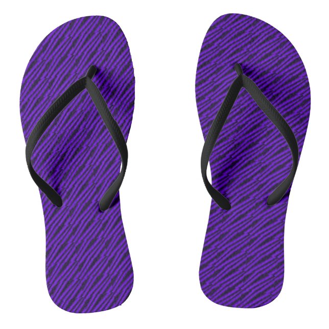 Chanclas de mujer moradas y negras (Plantilla)