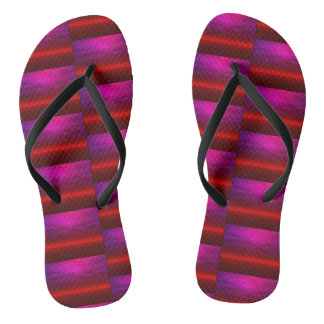 Chanclas de mujer moradas y rojas