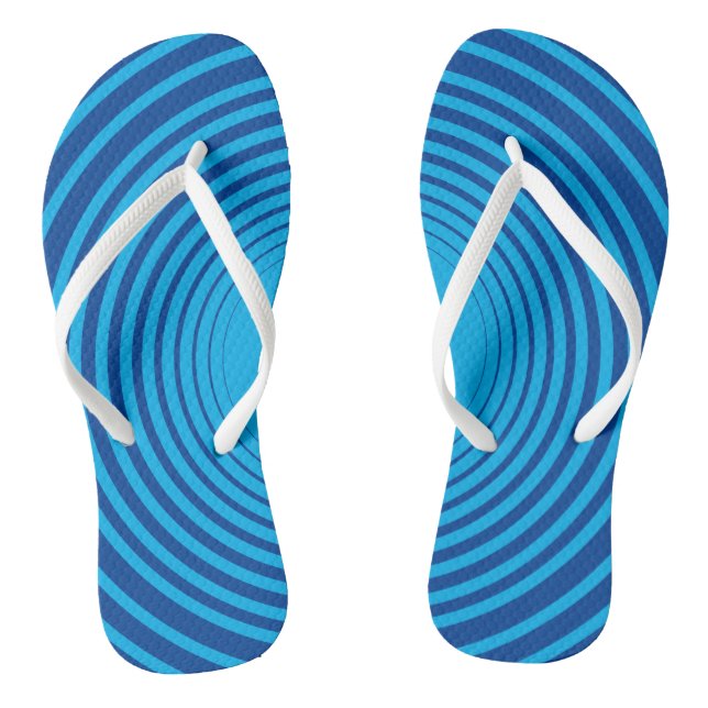 Chanclas de Rayas Azules - Elija Colores (Plantilla)
