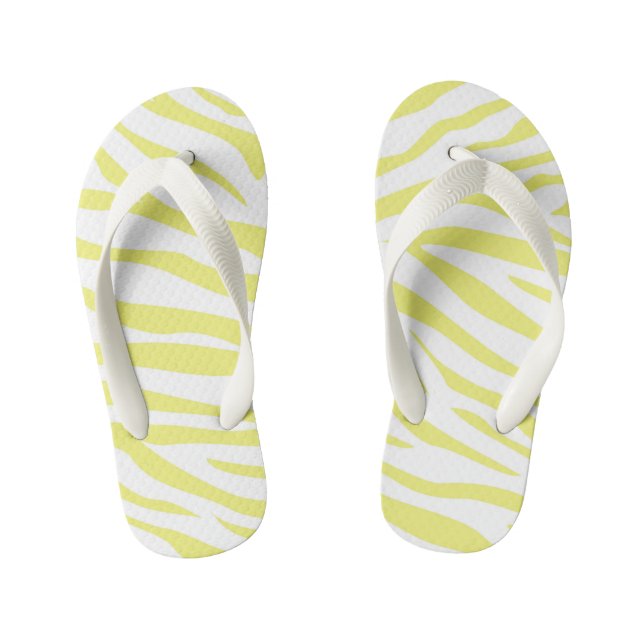 Chanclas de rayas de cebra elegantes para niños (Plantilla)