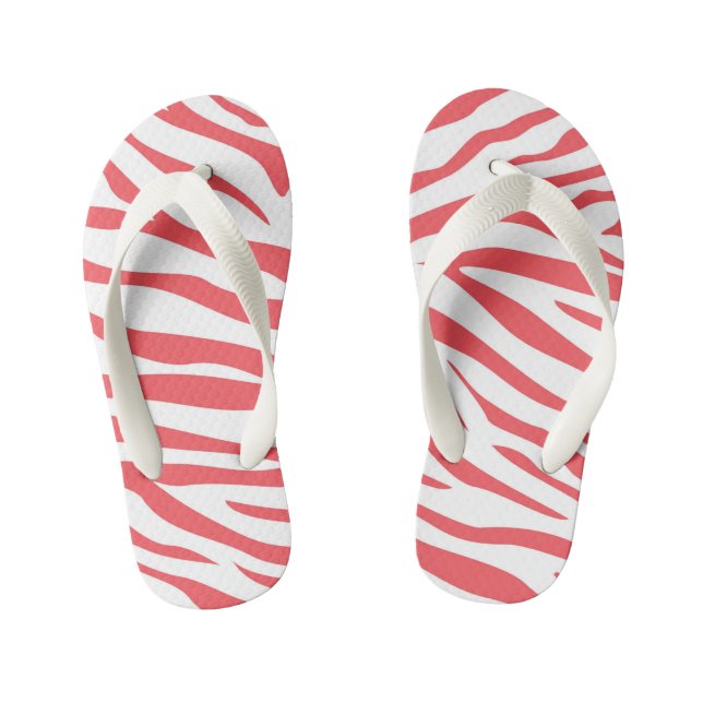 Chanclas de rayas de cebra para niños (Plantilla)