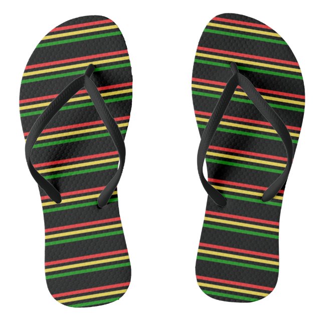 Chanclas de rayas Rasta (Plantilla)