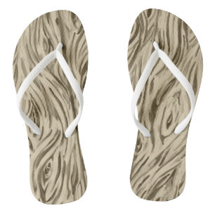 chanclas de tablas de madera con grano