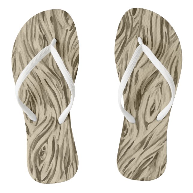 chanclas de tablas de madera con grano (Plantilla)