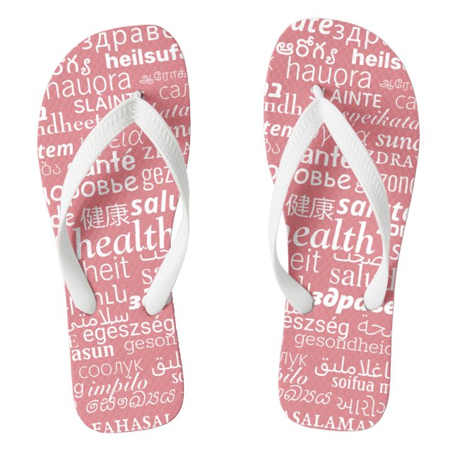 Chanclas de Texto de Salud Multilingüe - Elegir Co (Plantilla)