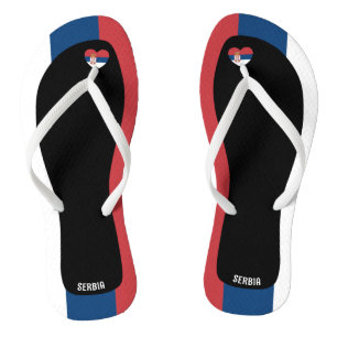 Chanclas Deliciosos colores de bandera serbia patrióticos