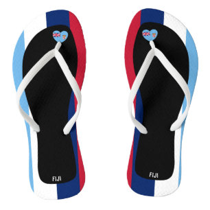 Chanclas Deliciosos colores de la bandera de Fiji patriótic