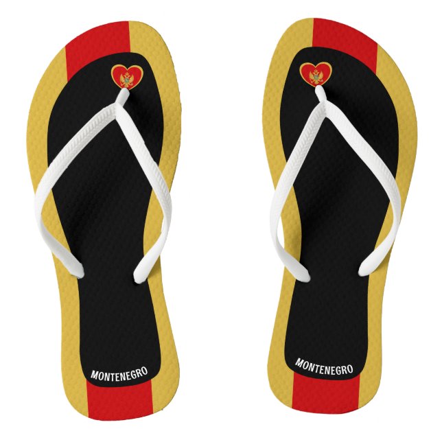 Chanclas Deliciosos colores de la bandera de Montenegro Pat (Plantilla)