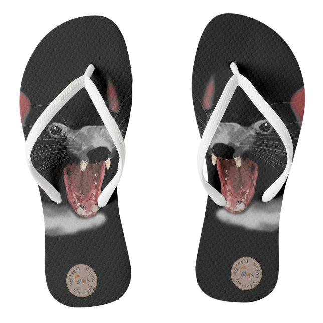 Chanclas Demonio de Tasmania por Chrissy Wild (Plantilla)