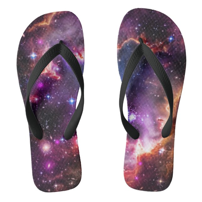 Chanclas Deslumbrante foto del espacio estrellado, smc (Plantilla)
