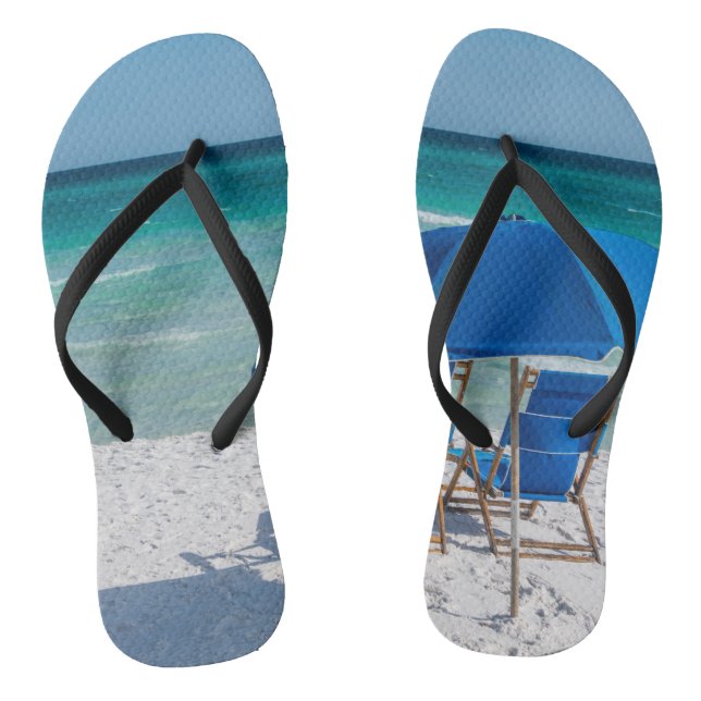 Chanclas Destin Florida Sillas Y Paraguas Flip Flops (Plantilla)
