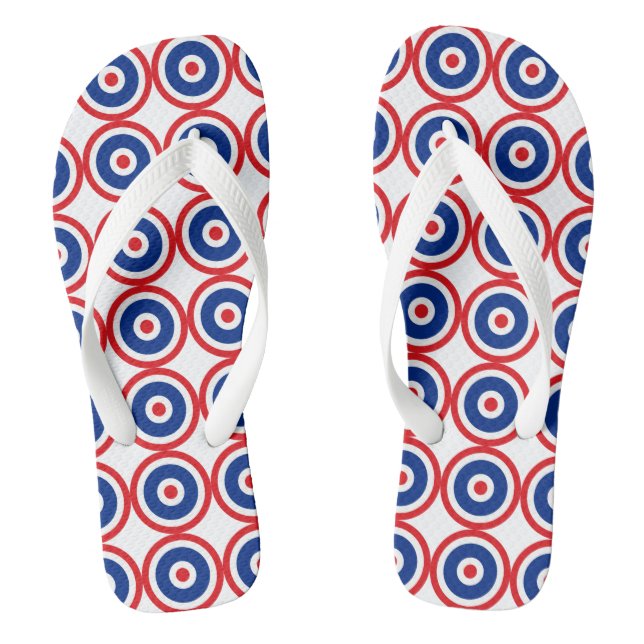 Chanclas Destino de redondeo de bandera tailandesa (Plantilla)