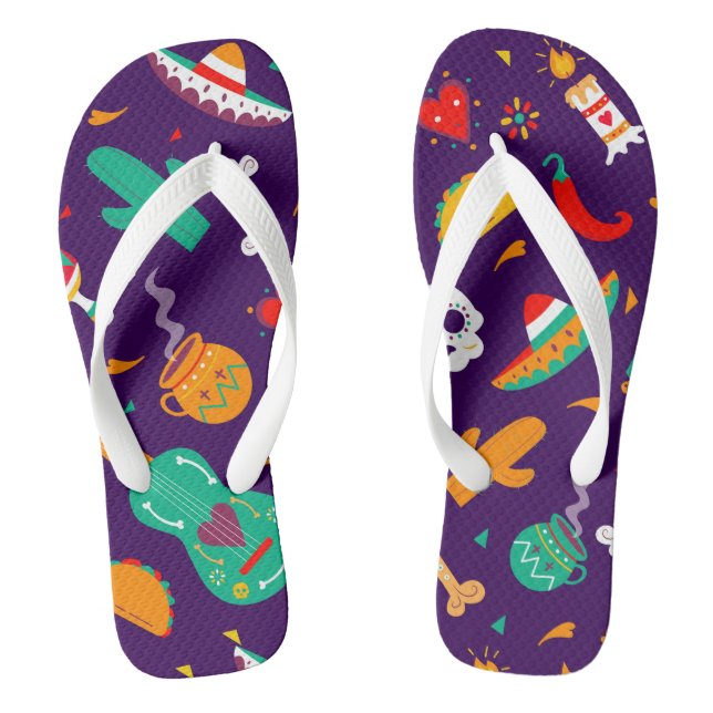 Chanclas Dia De Los Muertos (Plantilla)