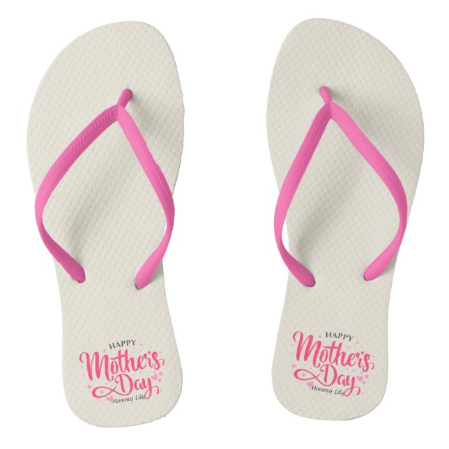 Chanclas Día personalizado de la madre Personalizado | Flip (Plantilla)