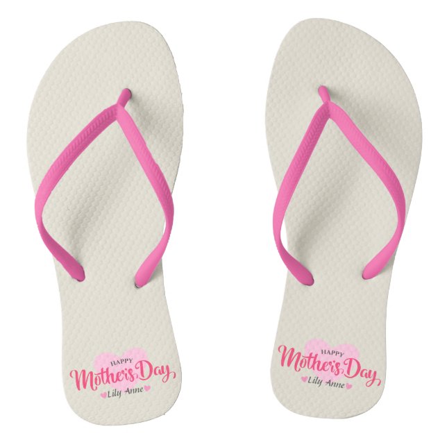 Chanclas Día personalizado de la madre Personalizado | Flip (Plantilla)