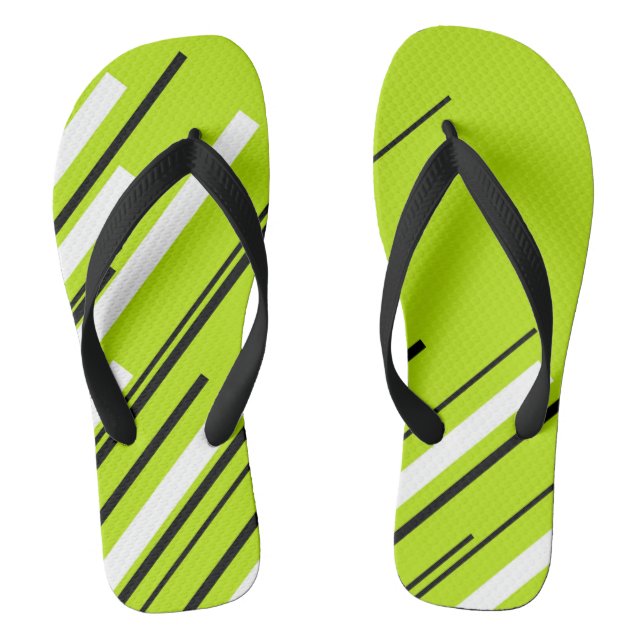 Chanclas Diagonals - Lime Green (Plantilla)