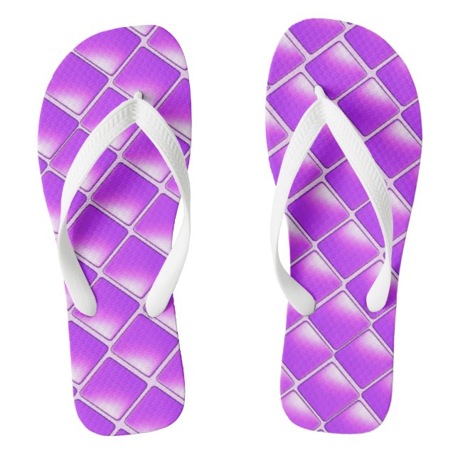 Chanclas Diamantes morados sombreados (Plantilla)