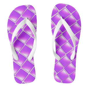 Chanclas Diamantes Sombreados Morados