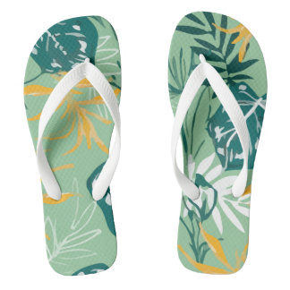 Chanclas Dibujo de esbozo de mano colorido