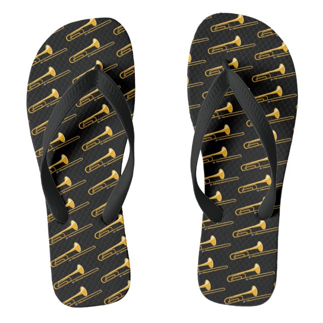 Chanclas Dibujo de Trombón (Plantilla)