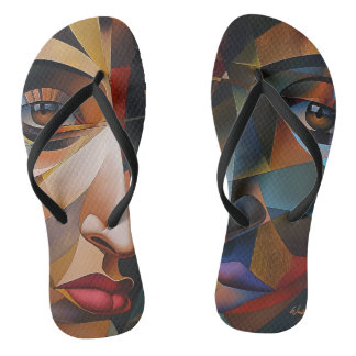 Chanclas dibujo realista