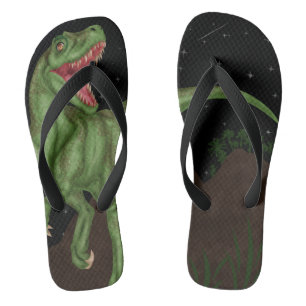 Chanclas Dinosaurio - Noche prehistórica