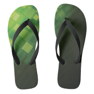 Chanclas Diseño abstracto verde de la tecnología