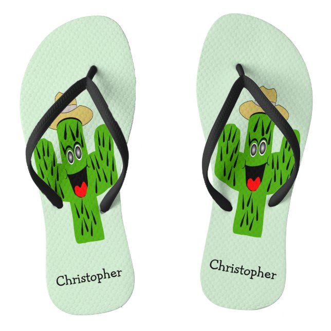 Chanclas Diseño Cactus personalizado (Plantilla)
