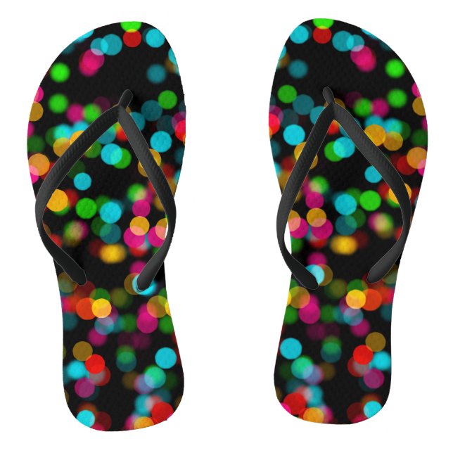Chanclas Diseño colorido de Bokeh (Plantilla)
