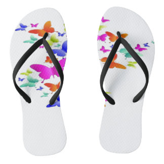 Chanclas Diseño de arte de vuelo de mantequilla