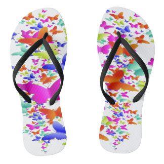 Chanclas Diseño de arte de vuelo de mantequilla