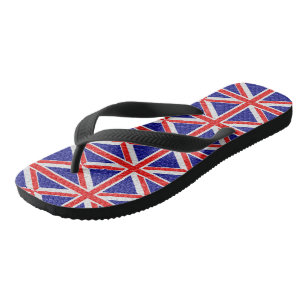Chanclas Diseño de bandera de bandera de unión personaliz