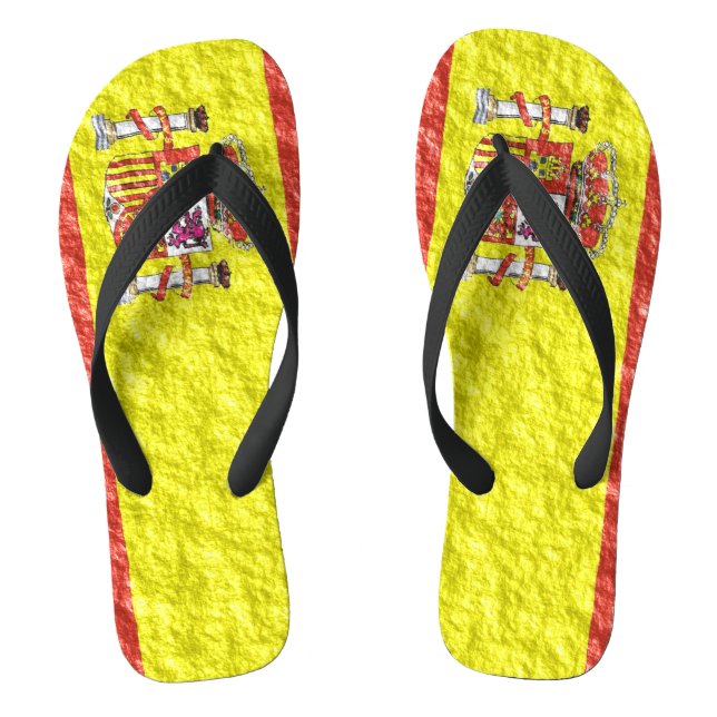 Chanclas Diseño de bandera española (Plantilla)
