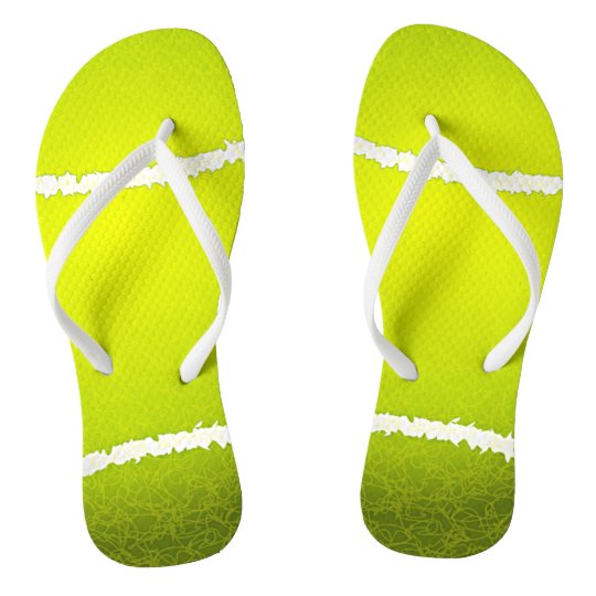 Chanclas Diseño de bolas de tenis | Zazzle.es
