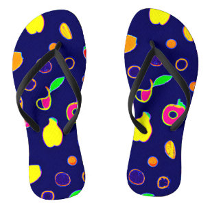 Chanclas Diseño de Fiesta de Frutas Eléctricas